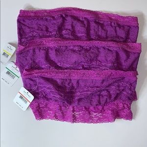 Free People Bandeau Crop Bralette Orchid M NWT